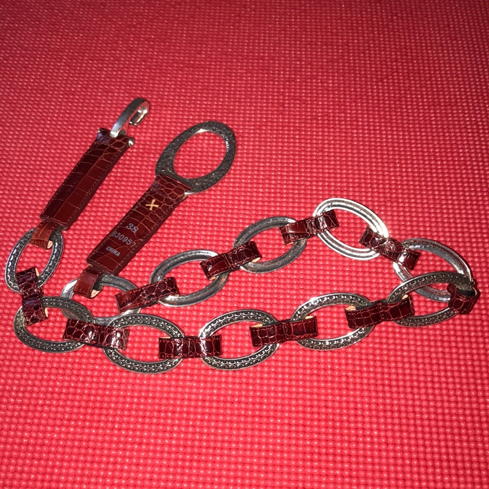 Maroon Brighton belt (38) authentic.